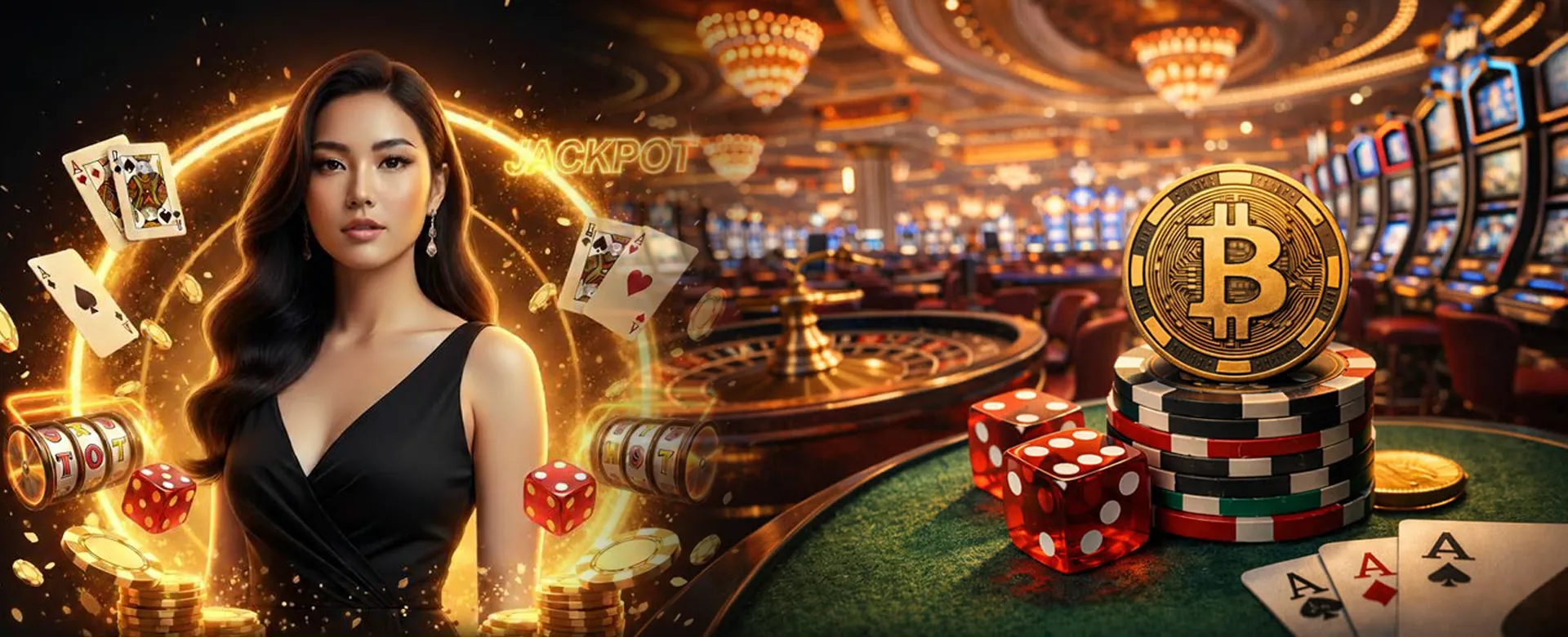 Dynamic online casino background with vibrant lights and city view in the Philippines